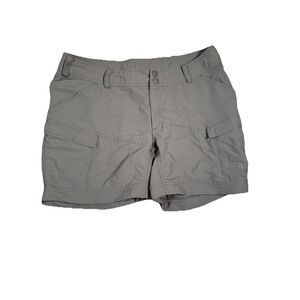 The North Face Shorts Women's Sz‎ 14 Gray Cargo Hiking Camping Pockets Nylon